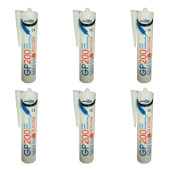 Bond It GP200 Silicone Sealant Glazing Sanitary Waterproofing 310ml - Pack of 6
