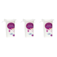 Cotton Tree Square Facial Pads 100% Pure Cotton 40 Pads for Gentle Care - Pack of 3