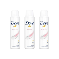 DOVE ANTIPERSPIRANT DEODORANT POWDER WOMEN 150ML - Pack of 3