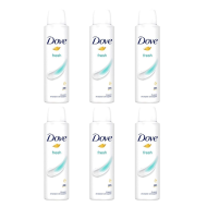 Dove Fresh Anti-perspirant Deodorant Spray 150ml - Pack of 6