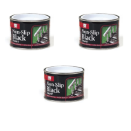 151 Coatings Non-Slip Black Paint Tin 180ML - Pack of 3