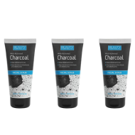 Beauty Formulas With Activated Charcoal Facial Scrub 150ml - Pack of 3