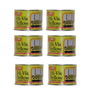 151 Coatings Hi-Vis High Visibility Yellow Warning Paint 180ML - Pack of 6