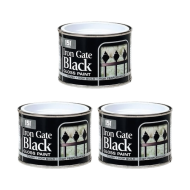 151 Coatings High Performance Iron Gate Black Gloss Paint 180ML - Pack of 3