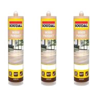 Soudal Parquet Joint Sealant 300ml - Pack of 3
