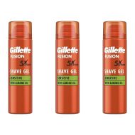 Gillette Fusion 5 Ultra Sensitive Mens Shaving Gel 200ml - Pack of 3