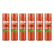 Gillette Fusion 5 Ultra Sensitive Mens Shaving Gel 200ml - Pack of 6