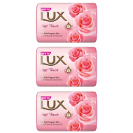 Lux Soft Touch French Rose & Almond oil Soap Bar - Pack of 3