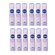 Nivea Double Effect Antiperspirant Deodorant 150Ml - Pack of 12