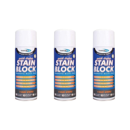 Bond It Decorators Range Stain Block Quick Drying White Spray 400ml - Pack of 3