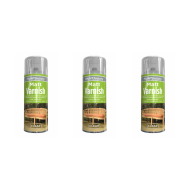 Paint Factory Clear Matt Varnish Spray 250ml - Pack of 3