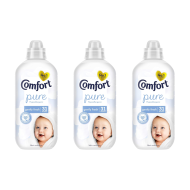 Comfort Pure Fabric Conditioner Hypoallergenic & Dermatologically Tested 33 Washes 990ml - Pack of 3
