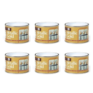 151 Coatings Premium Shine Metallic Gold Paint 180ML - Pack of 6