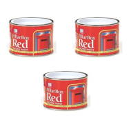 151 Coatings Pillar Box High Gloss Durable Red Paint 180ML - Pack of 3