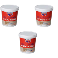 Bartoline Ready Mixed Wood Filler Brown 1kg - Pack of 3