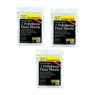 151 General Purpose 2 Polythene Dust Sheets 3.6m x 2.7m - Pack of 3