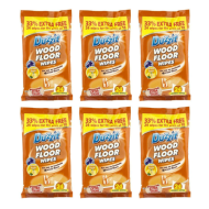 Duzzit Wood Floor Wipes Fresh Lemon 24 Wipes - Pack of 6