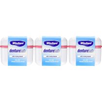 Wisdom Dentures Bath Bowl Holder White With Rising Basket - Pack of 3