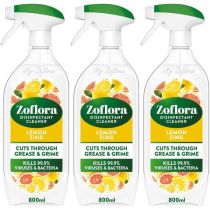 Zoflora Disinfectant Cleaner Spray Lemon Zing 800ml - Pack of 3