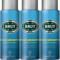 Brut Deodorant Sport Style 200ml - Pack of 3