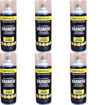 Paint Factory Varnish Interior & exterior All Purpose Gloss Clear 400ml - Pack of 6