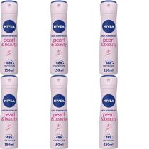 Nivea Pearl and Beauty Deodorant 150ml - Pack of 6