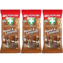 Greenshield 4 In 1 Wood & Laminate Surface Wipes 70 Wipes - Pack of 3