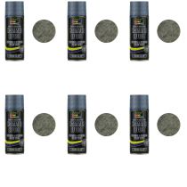 Paint Factory Hammer Effect Interior & Exterior Spray paint Grey 400ml - Pack of 6