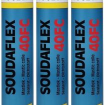 Soudal Soudaflex 40FC Polyurethane Sealant Grey 310ml - Pack of 3