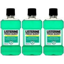 Listerine Fresh Burst Mouthwash 250ml - Pack of 3