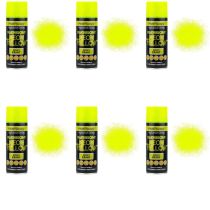Paint Factory All Purpose Neon Yellow Spray Can 400 ml - Pack of 6