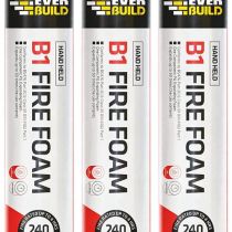 Everbuild B1 Hand Held Expanding Fire Rated Foam Pink 750ml - Pack of 3