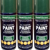 Paint Factory All Purpose Forest Green 400ml - Pack of 3