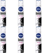 Nivea Black And White Invisible Original Antiperspirant Women Spray 150ml - Pack of 6