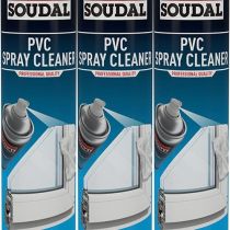 Soudal PVC Spray Cleaner 750ml - Pack of 3