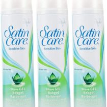 Gillette Satin Care Sensitive Skin Shaving Gel 200ml - Pack of 3