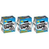 Silver Aluminium Tape 48mm X 10 Metres - Pack of 3