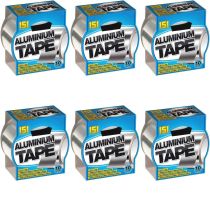 Silver Aluminium Tape 48mm X 10 Metres - Pack of 6