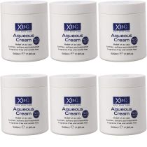 XBC Aqueous Body Cream Soothes Softens & Moisturizes Dry Skin 500 ml - Pack of 6