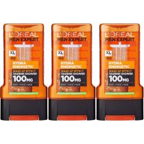 Loreal Men Expert Shower Gel Hydra Energetic 300ml - Pack of 3