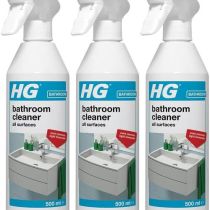 HG Bathroom Cleaner All Surfaces 500ml Spray - Pack of 3