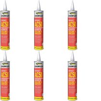 Everbuild Everflex AC50 Acoustic Sealant and Adhesive White 380ml cartridge
