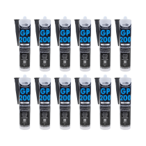 Bond It Trade GP200 Black Multipurpose Silicone Sealant 275ml - Pack of 12