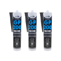 Bond It Trade GP200 Black Multipurpose Silicone Sealant 275ml - Pack of 3