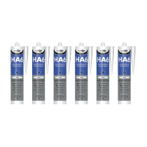 Bond It Premiere HA6 Marine Grade RTV Silicone Sealant White 310ml - Pack of 6