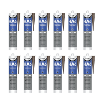 Bond It Premiere HA6 Marine Grade RTV Silicone Sealant Brown 310ml - Pack of 12