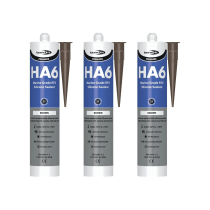 Bond It Premiere HA6 Marine Grade RTV Silicone Sealant Brown 310ml - Pack of 3