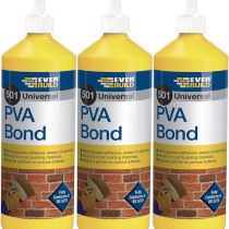 Everbuild 501 Universal PVA Bond 500ml - Pack of 3