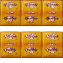 Wrights Traditional Soap with Coal Tar Fragrance 4 Bars - Pack of 6
