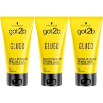 Schwarzkopf GOT2B Glued Styling Spiking Glue 150ml - Pack of 3